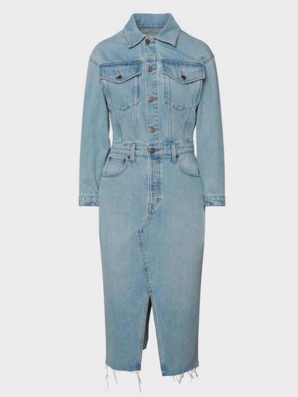 Etica x Free People Lotta Denim Midi Shirtdress - S